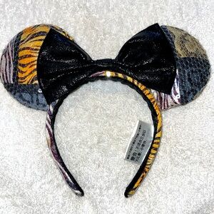 Disney Parks Animal Print Minnie Ears Headband